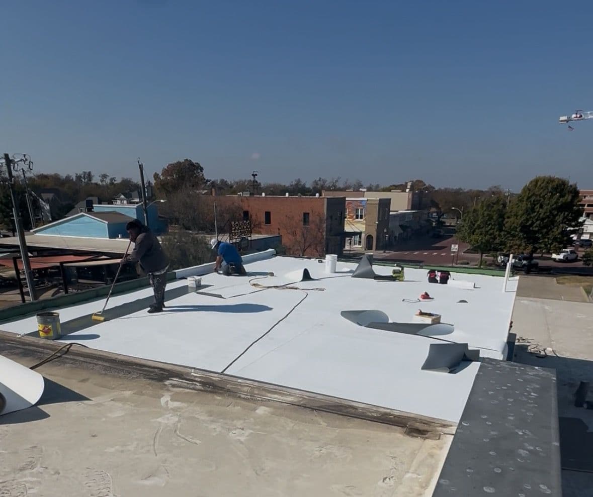 Commercial TPO Roof Installation in Celina TX